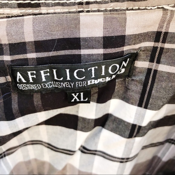 Affliction Button Down Shirt Sz XL - Picture 3 of 7